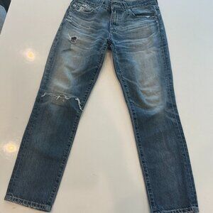 AG-ED, The Ex-Boyfriend Jean, Slouchy Slim, Distressed, Size 24R